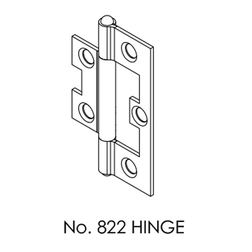Brio Non Mortice Zinc Plated Hinge 822Z For Top Hung Interior Folding Panel