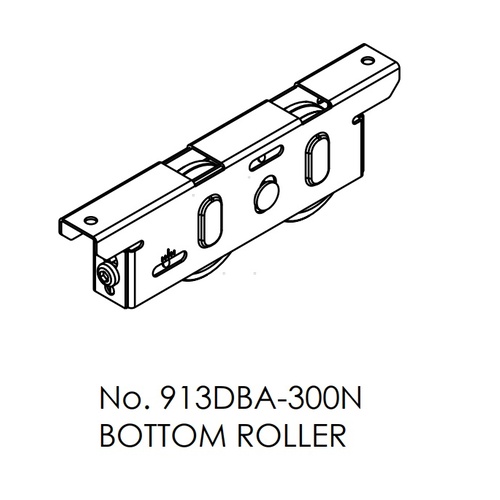 Brio Double Wheel Adjustable Roller 913DBA300N For Timberoll 300KG Sliding Panel