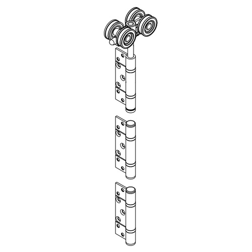 Brio Intermediate Hanger Set BWS4F-50S Non Morticed For Interfold 50F SS Bearing