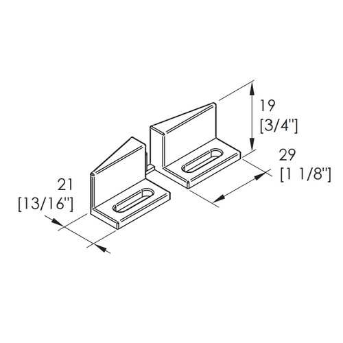 Brio C155LS Nylon Guide for Cavity Doors