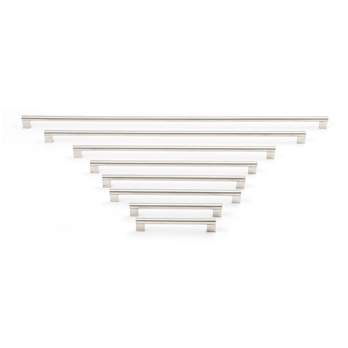 Castella Linear Flute Kitchen Cabinet Handle Satin Stainless Steel - Available in Various Sizes