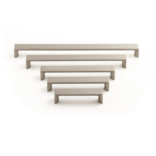 Castella Linear Planar Cabinet Handle Dull Brushed Nickel 22mm - Available in Various Sizes