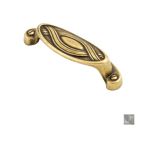 Castella Heritage Nouveau Cup Pull - Available in Antique Brass and Pewter