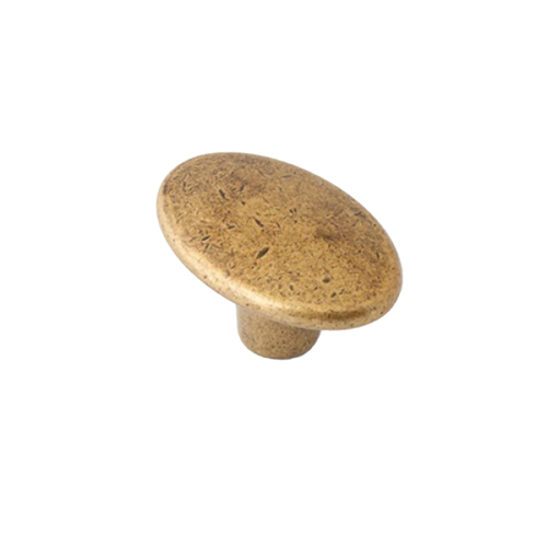 Castella Nostalgia Century Oval Knob Antique Brass 37mm 165.037.03
