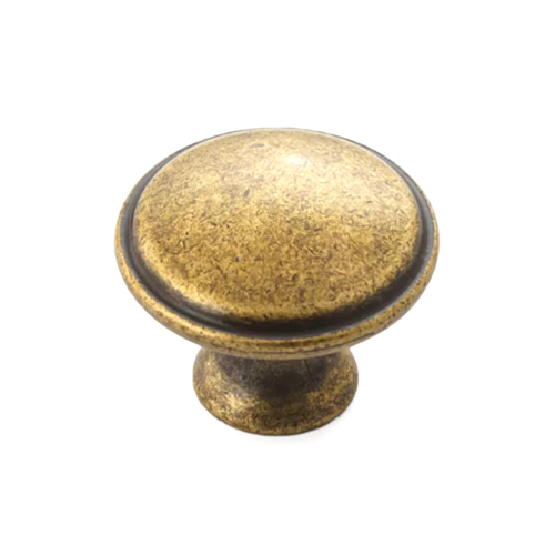 Castella Nostalgia Century Cabinet Round Knob 30mm Antique Brass 166.030.03