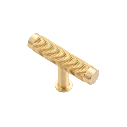 Castella Grove Cabinet T-Bar Handle 50mm Satin Brass 230.050.35S