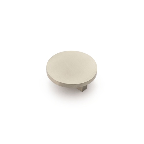 Castella Cove Cabinet Round Disc Knob 60mm Dull Brushed Nickel 410.060.10