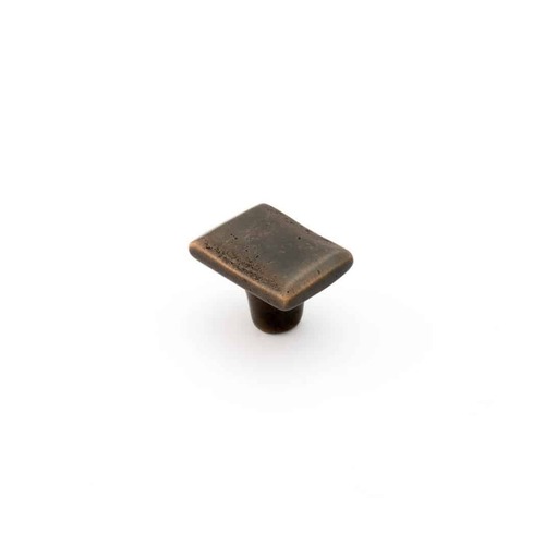 Castella Cast Rectangle Knob 40x30mm Dark Bronze 503.040.41