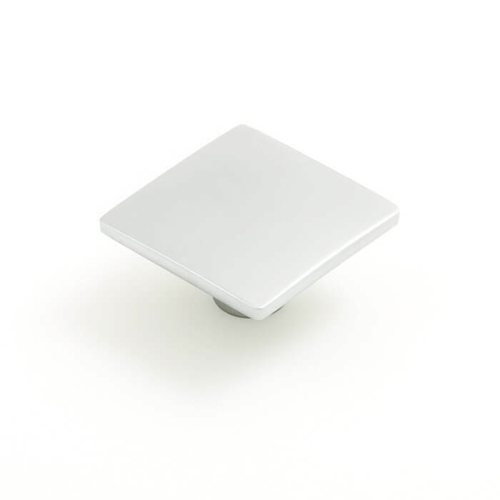 Castella Geometric Tile Kitchen Cabinet Knob Satin Chrome 50mm 716.050.15