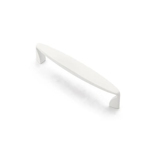 Castella Geometric Corner Handle 128mm Matt White 723.128.25