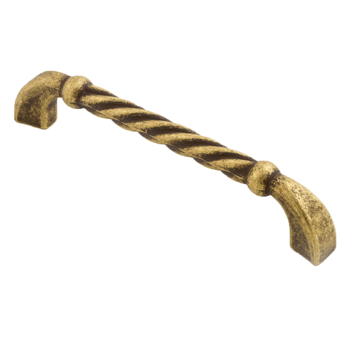 Castella Regent Cabinet Handle Antique Brass 128mm 748.128.03