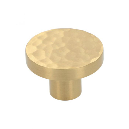 Castella Tarn Hammered Knob 38mm Satin Brass 801.038.35S