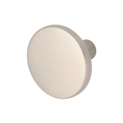 Castella Reed Round Knob Cabinet Pull 35mm Dull Brushed Nickel 927.035.10
