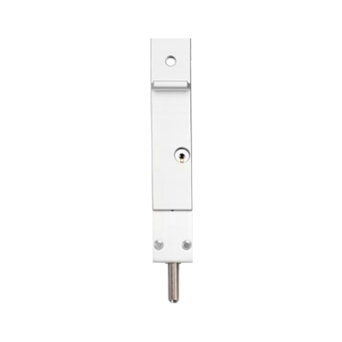 Centor DH Dropbolt for Doors Keyed 400mm White Powdercoat DBHA400KSW