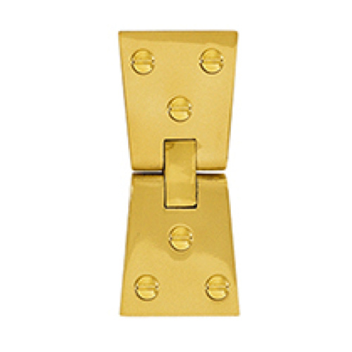 Delf Counter Flap Hinge 0212PB 101x39x3mm Flared Leaf Polished Brass