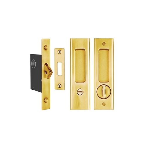 Delf Cavity Sliding Door Privacy Set 70190pb Square Edge Polished Delf Cavity Sliding Door Privacy Set