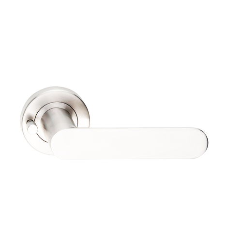 Dormakaba Coastal Round Privacy Door Handle Leverset 53mm Rose Polished Stainless Steel 4300/110PPSS