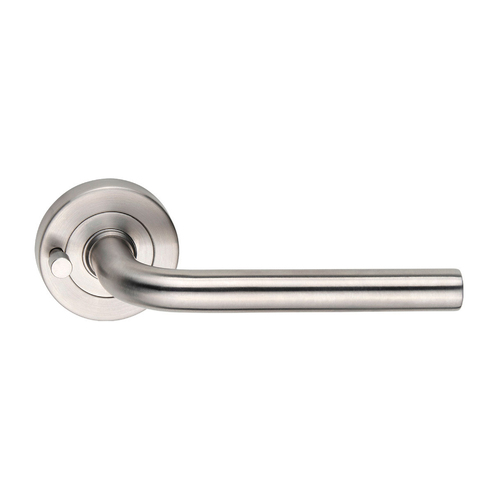 Dormakaba Urban Round Rose Privacy Door Handle Leverset 53mm Rose Satin Stainless Steel 4300/40TPSSS