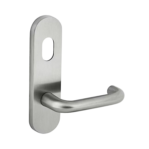 Dormakaba Door Handle Lever Round Plate Cylinder Hole Concealed Fix Satin Stainless 6700/70SSS