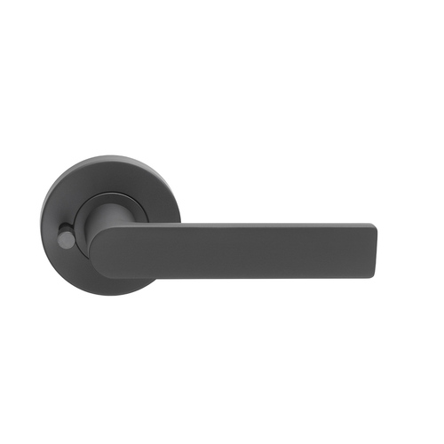 Dormakaba Vision Round Privacy Door Handle Leverset 65mm Rose Black 8600/14PVBLK