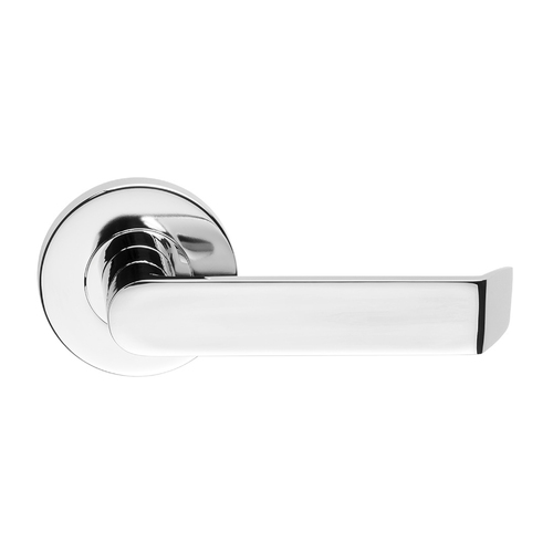 Dormakaba Vision Round Passage Door Handle Leverset 65mm Rose Polished Chrome 8600/24PC