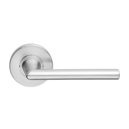 Dormakaba Vision Round Passage Door Handle Leverset 65mm Rose Satin Chrome 8600/8SX