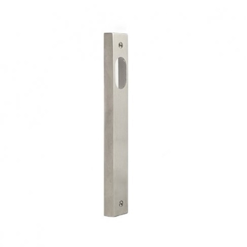 Dormakaba 6400 Series Narrow Internal Square End Plain Plate Visible Fix Satin Stainless Steel