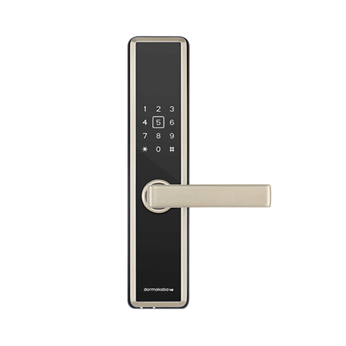 Dormakaba M5 Smart Digital Door Lock Black with Brushed Nickel Rim DKM5BLENIB  