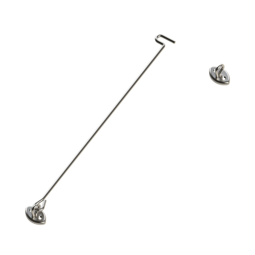 Emro Anti-Vandal Cabin Hook 400mm Satin Stainless Steel 144400
