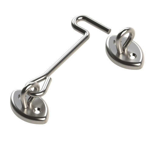 Emro Anti-Vandal Cabin Hook Carded 100mm Satin Stainless Steel 144SSCD