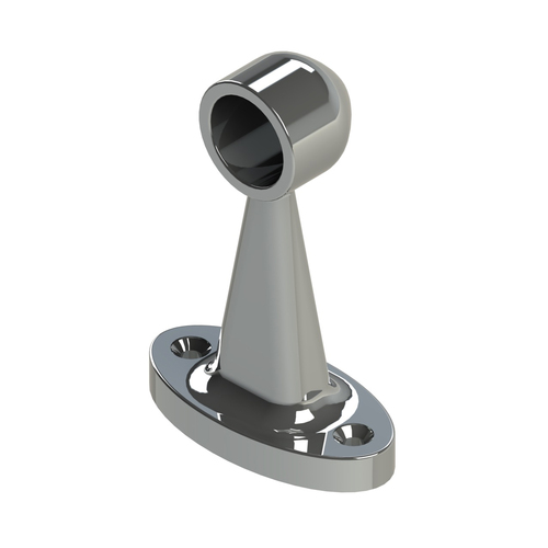 Emro Cupboard End Pillar Support for 16mm Round Tube Chrome 300CPCD