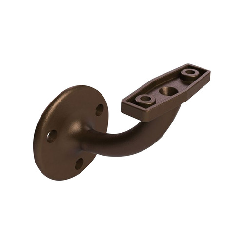 Emro Stair Hand Rail Bracket Conventional Visible Fix 60mm Florentine Bronze Powder Coated 440FBPP
