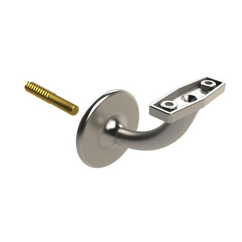 Emro Stair Hand Rail Bracket Centre Concealed Fix 60mm Satin Chrome 442SCPP
