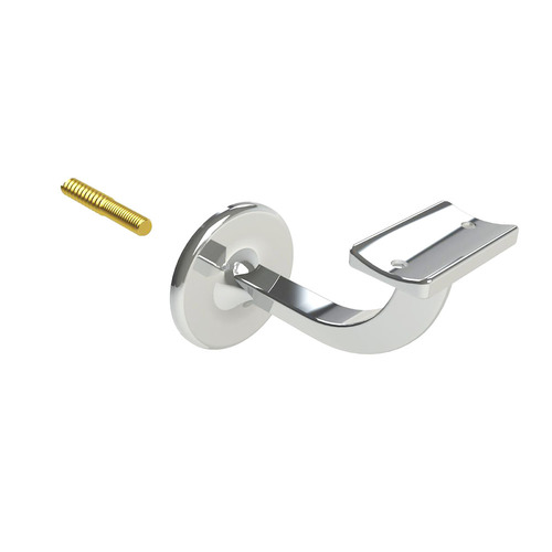 Emro Stair Hand Rail Bracket Extended Center 80mm Satin Chrome 443SCPP