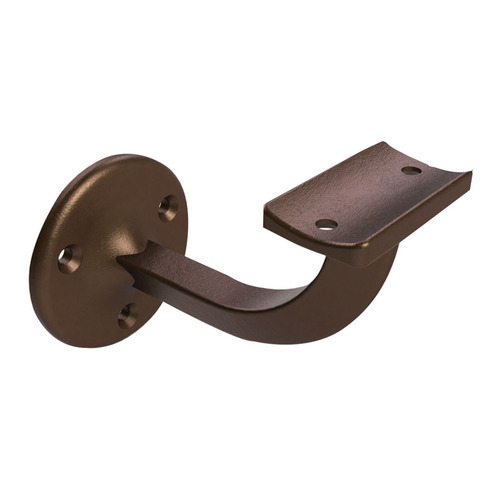 Emro Stair Hand Rail Bracket Extended Visible Fix 80mm Florentine Bronze Powder Coated 444FBPP
