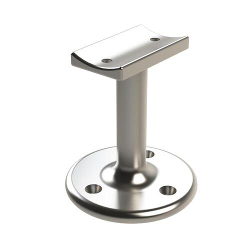 Emro Straight Stair Rail Bracket Visible Fix 60mm Satin Chrome 445SCPP
