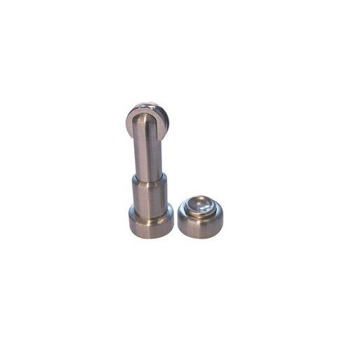 Emro Magnetic Door Stop Round Adjustable 83-90mm Satin Zinc Alloy 50018R