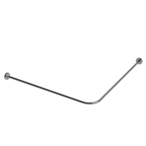 Emro SC1200 Shower Curtain Rail Polished Stainless Steel 1200x1200x19mm