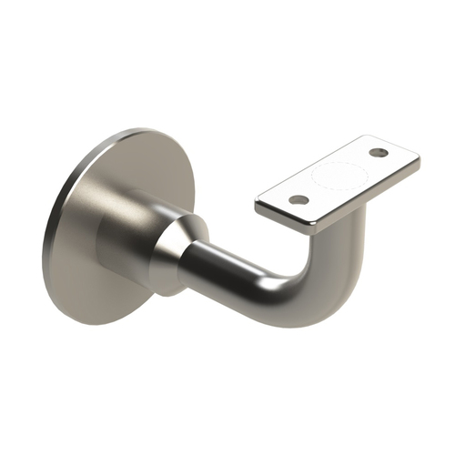 Emro Deluxe Handrail Bracket Flat Top 316 Brushed Stainless Steel SS441FTG316S