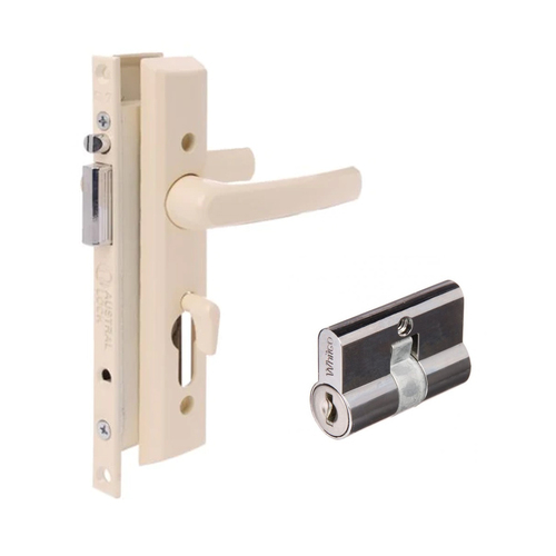 Austral Security Screen Door Lock Elegance XC Primrose w/ Cylinder ALEL/PRMC