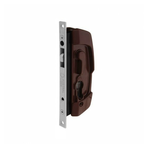 Austral Sliding Security Screen Door Lock Murray Brown SD7/BR