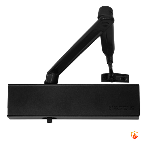 Hafele DCL 51 EN2-5 Overhead Door Closer with Standard Arm Fire Rated Matt Black 931.84.594