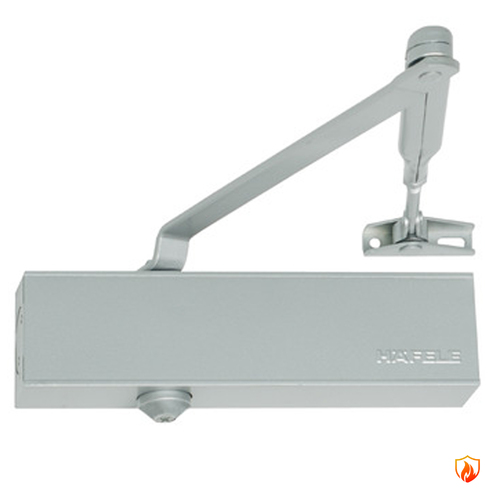 Hafele DCL 51 EN2-5 Overhead Door Closer with Standard Arm Fire Rated Silver 931.84.829
