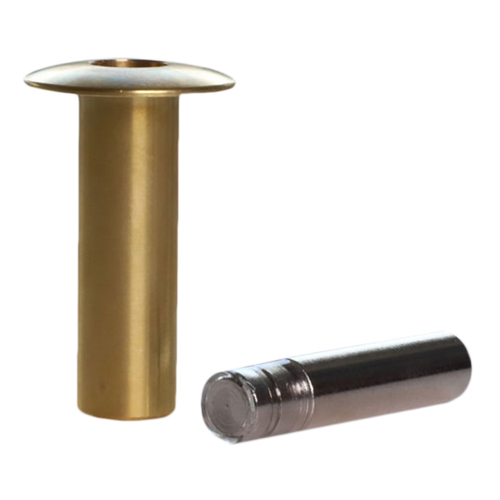 Fantom Magnetic Door Stop Concealed Polished Brass TRADE-BRASS-NYLON