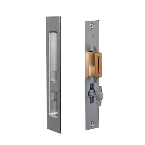 Halliday & Baillie Sliding Door Set Flush Pull 55mm Snib/Blank Satin Chrome HB1492-SC