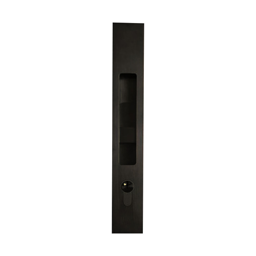 Halliday & Baillie Round Throw Locking Flush Bolt 265mm Matt Black Chrome HB1830 KC