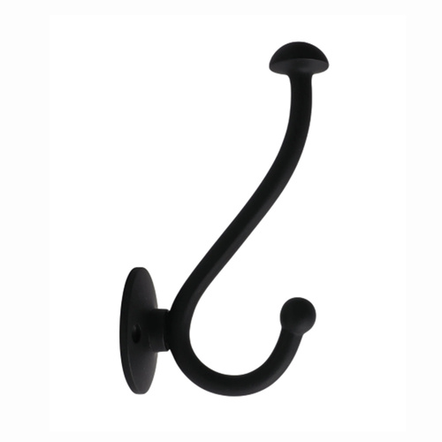 Hepburn Eden Hat and Coat Hook 150mm Blackest Black EHBLB