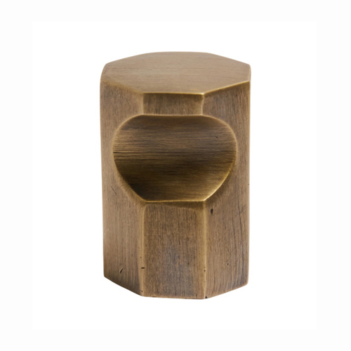 Hepburn Henley Cabinet Knob Cupboard 20mm Acid Washed Brass HEKAWB