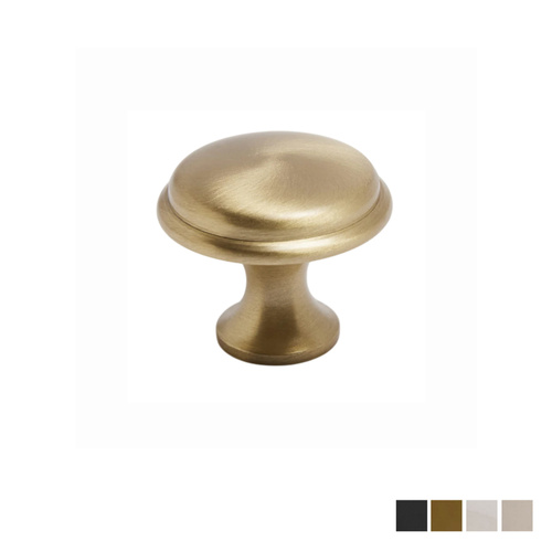 Hepburn Halifax Cabinet Knob Cupboard 30mm - Available in Various Finish