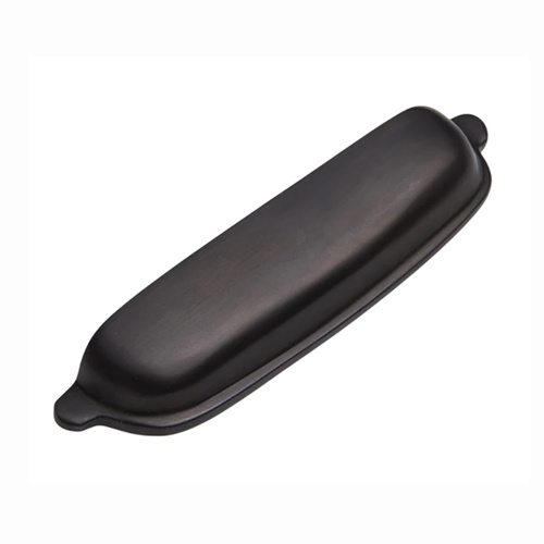 Hepburn Halifax Hooded Cup Cabinet Pull Handle 96mm Blackest Black HPBLB